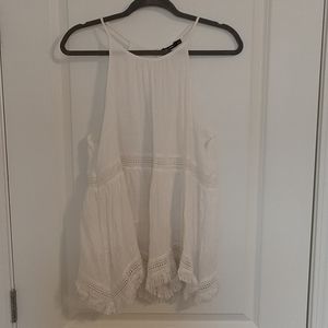 DOE & RAE white tank top Sz L